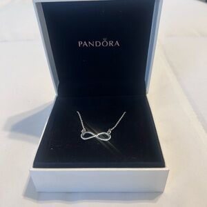 Pandora Silver Infinity Pendant Necklace